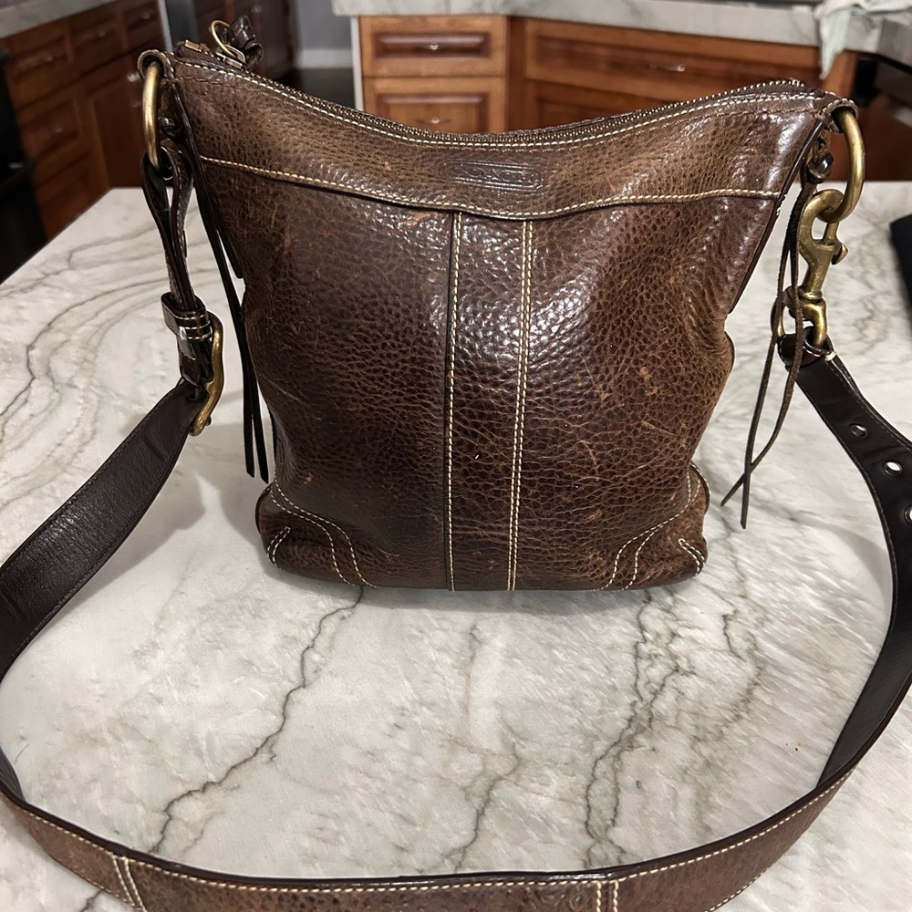 Coach Dark Brown Leather Bag